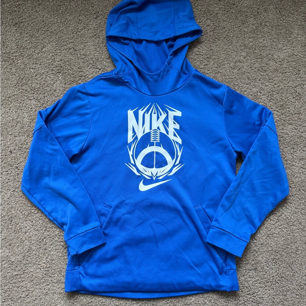Nike Blue Boys Football Hoodie
